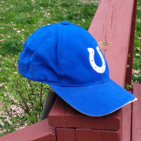 Indianapolis Colts Reebok NFL ProLine Authentic Hat adjustable velcro strap Blue - Picture 5 of 12